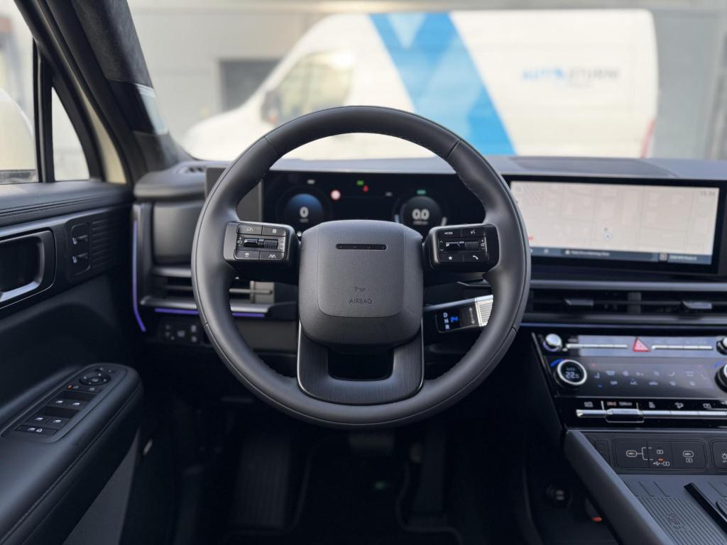 Hyundai Santa Fe 1.6 t-gdi phev black line 4wd 6p. cyber sage lakkleur