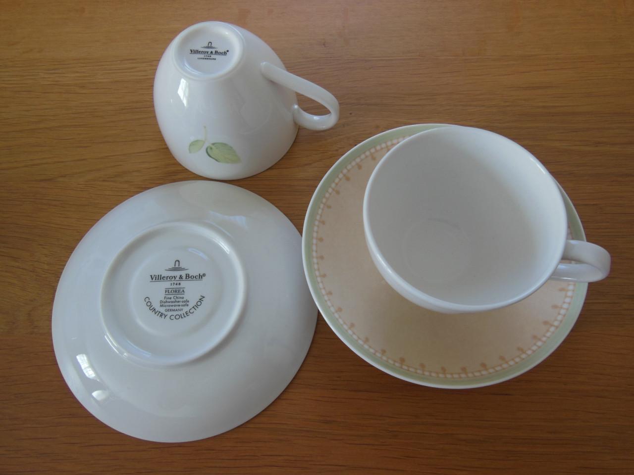 6 kopjes met schotels