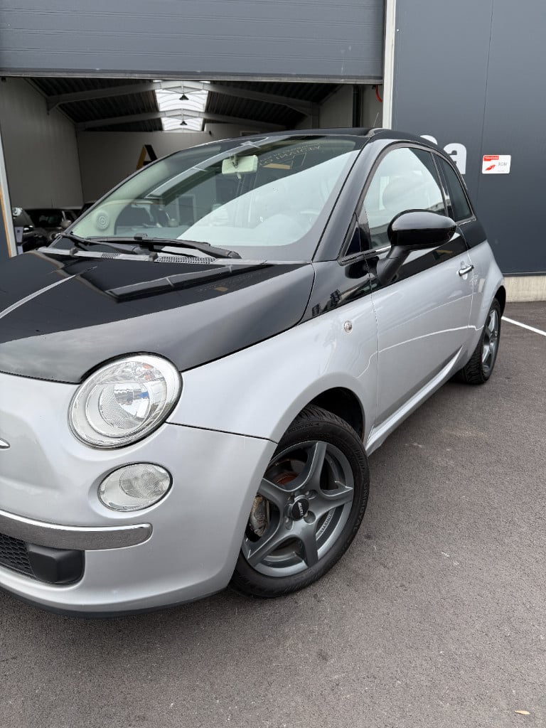 Fiat 500 1.2 - rosa - glazen dak