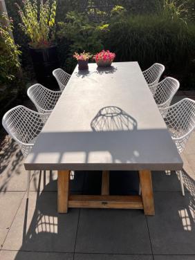Moderne Tuinset tafel + 6 stoelen
