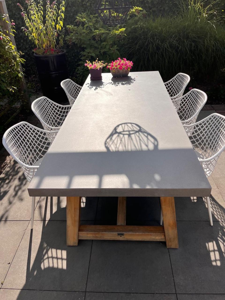 Moderne Tuinset tafel + 6 stoelen
