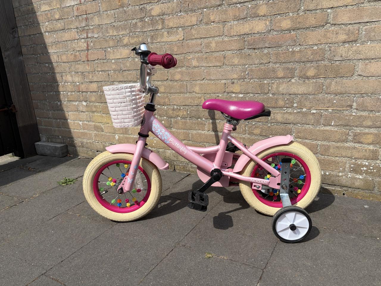 Meisjesfiets 12 inch inclusief zijwieltjes