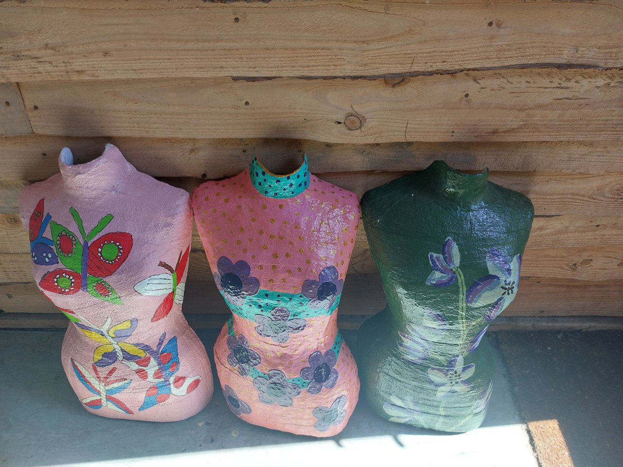 Handgeschilderde torso's