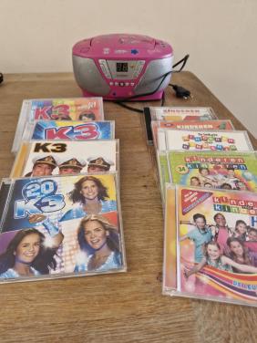 Cd speler met cd's K3 & K v K