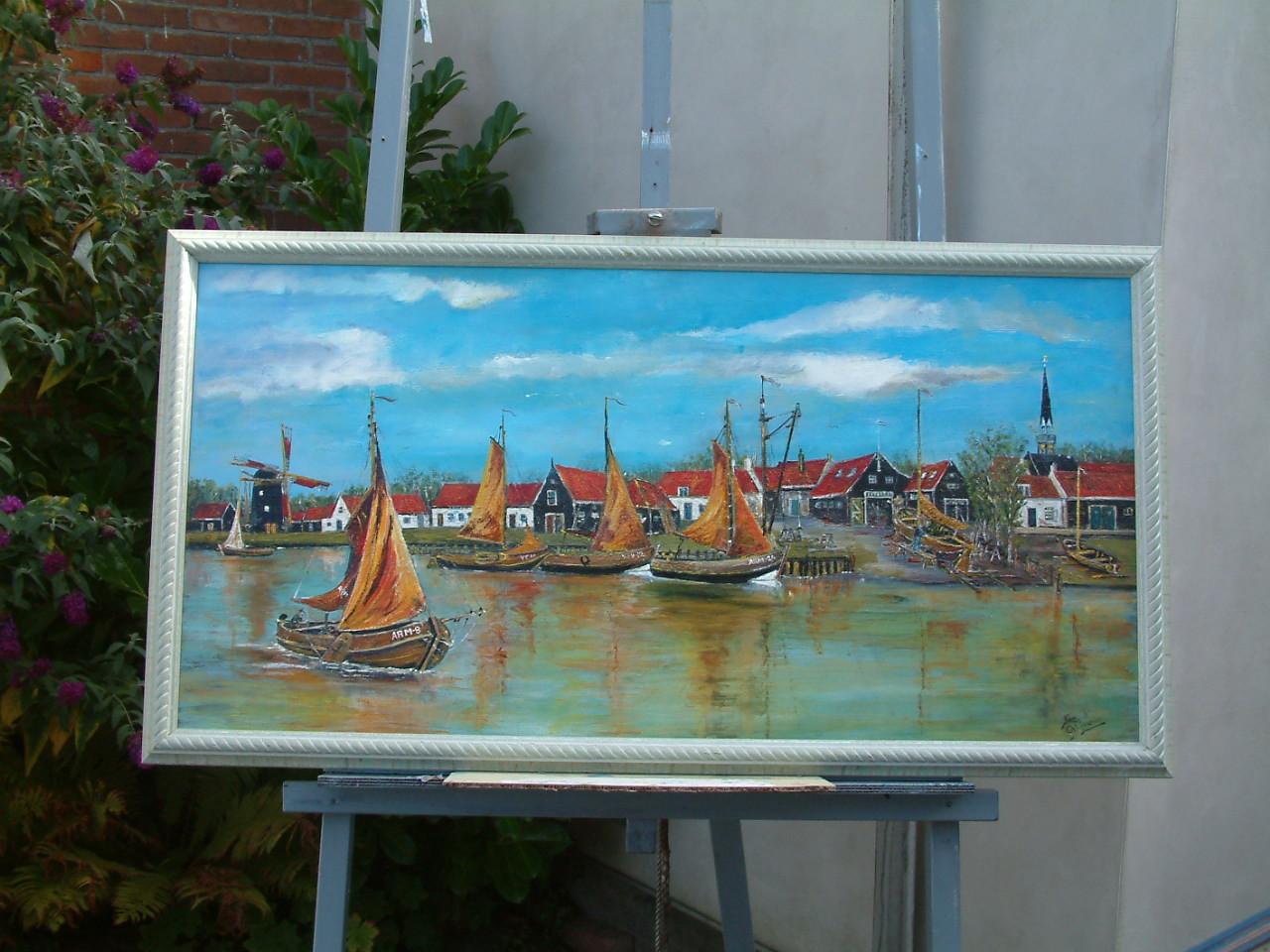 Arnemuiden Haven ---Let op --120 x 60 cm