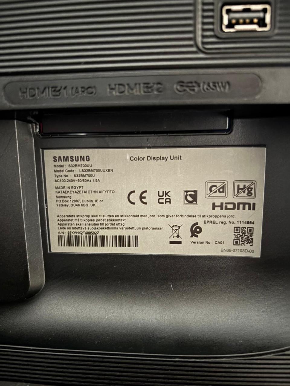 Samsung M7 Smart Monitor 32inch + afstandbediening