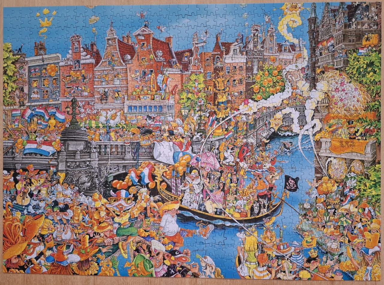 Puzzel Amsterdam Koningsdag