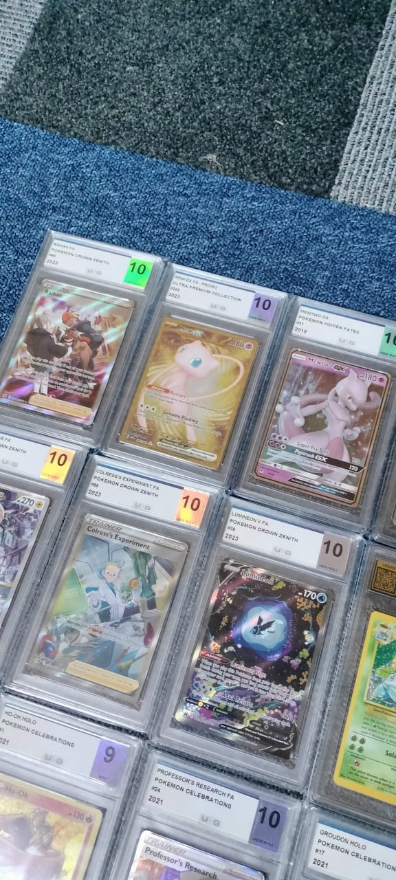 Pokemon slabs graded kaarten