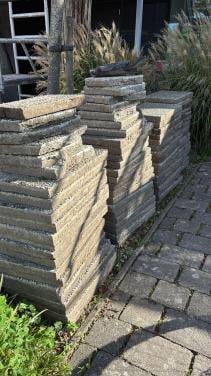 Gewassen grindtegels 40x60 gratis af te halen 110 stuks