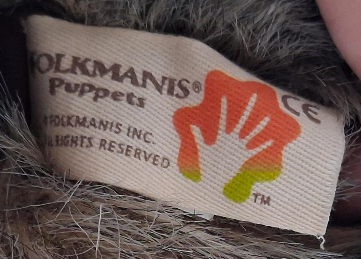 Folkmanis handpop knuffel Coyote (retired)