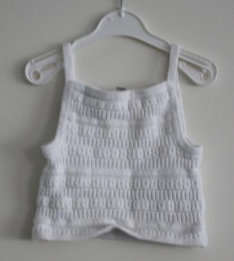 Witte top maat 110-116