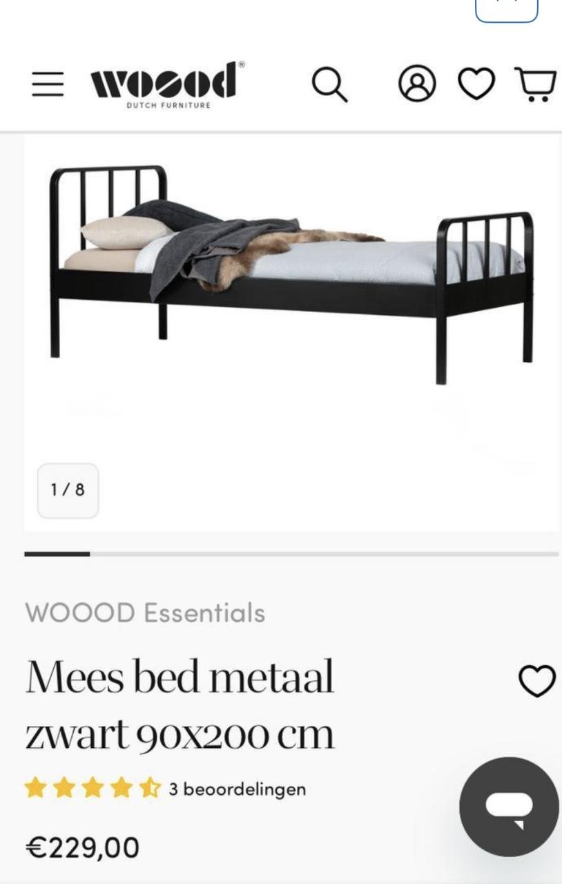 Eenpersoonsbed    hele mooie kleur