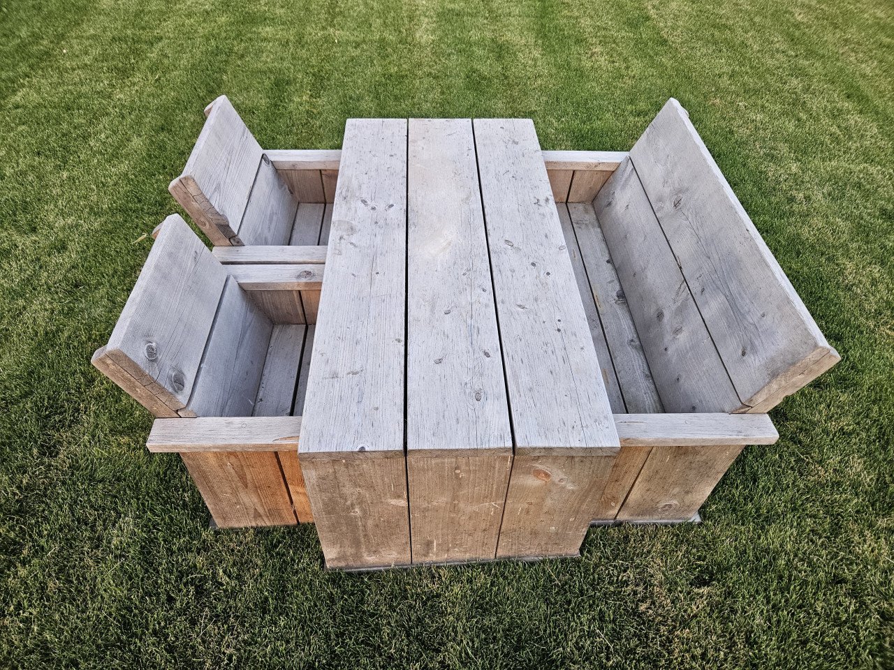 Kindertuinset van  steigerhout