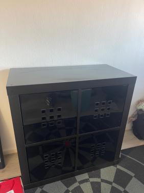 Ikea kallax kast 2x2 zwart