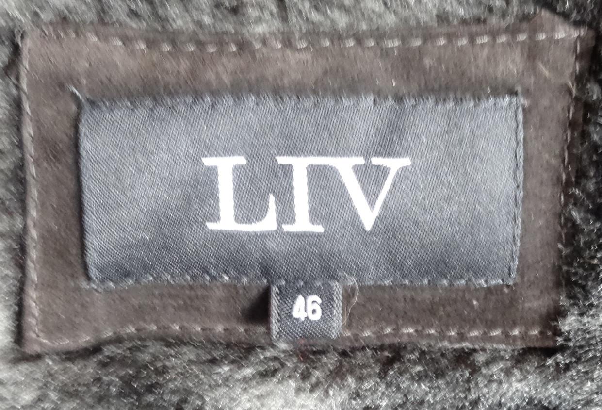 Zwarte ECHT leren suedé jas.ALS NIEUW! heel mooi! merk LIV