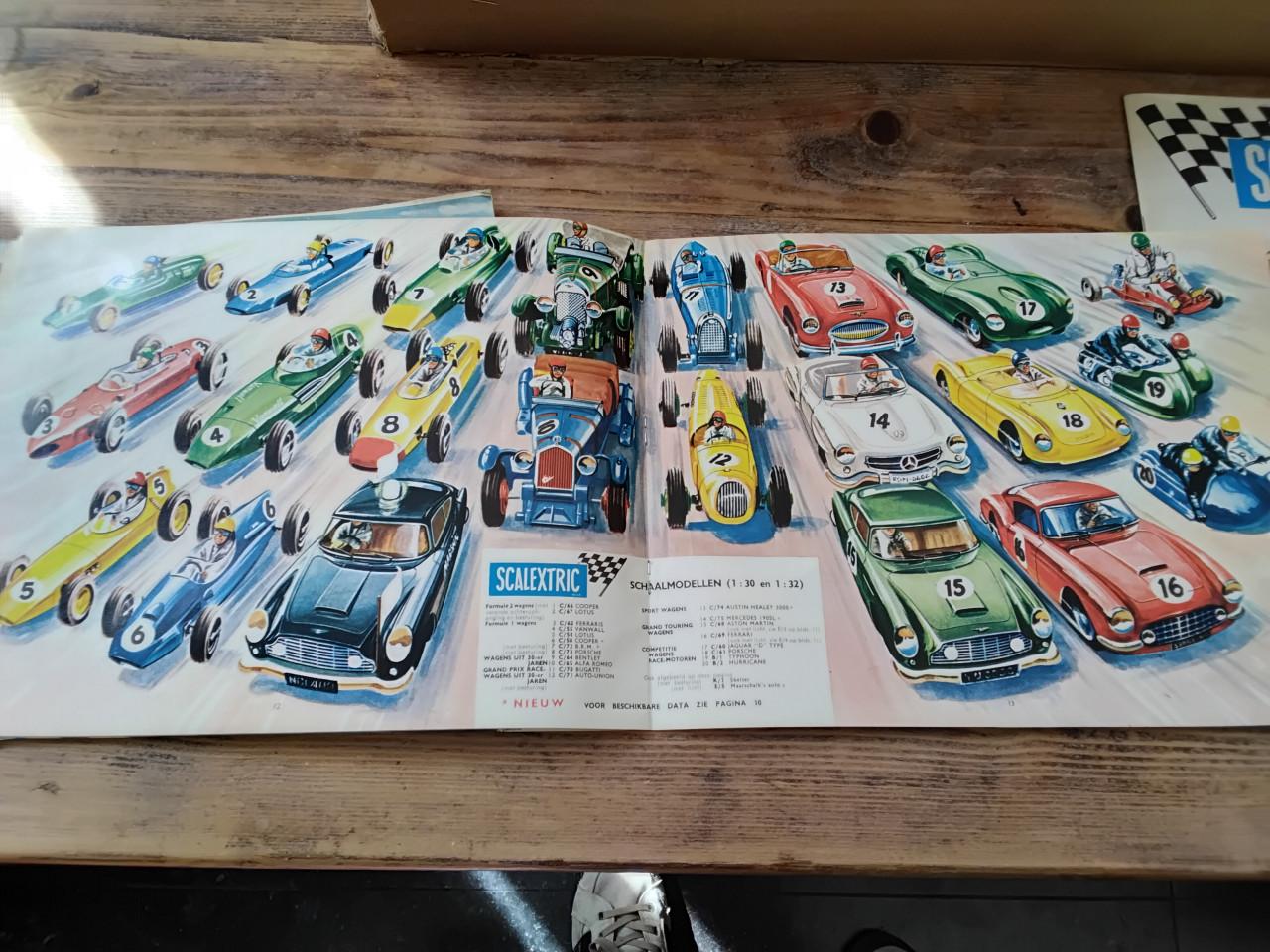 Partij 60er jaren Scalextrix racebaan