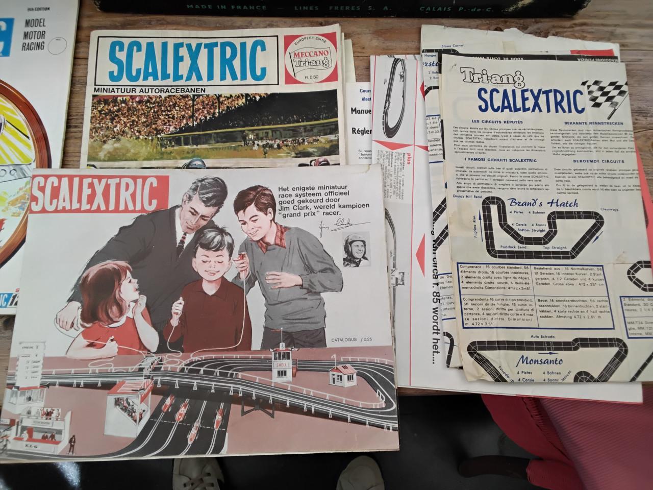 Partij 60er jaren Scalextrix racebaan