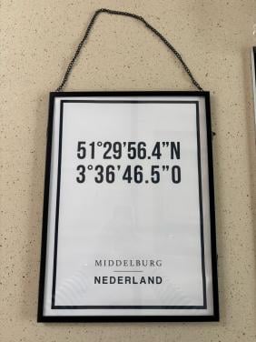 Lijst met Middelburg poster