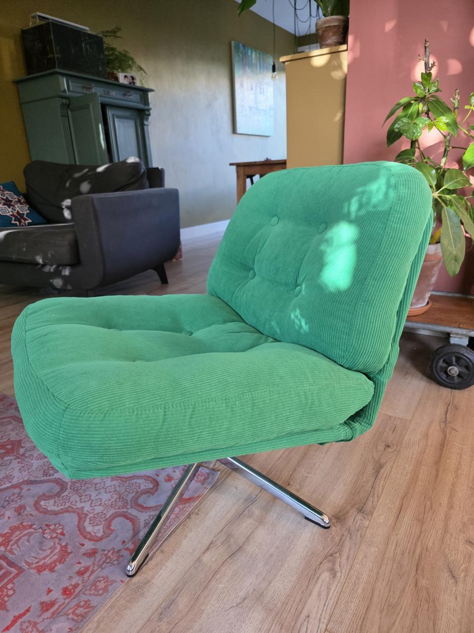 Ikea Dyvlinge groen relax stoel