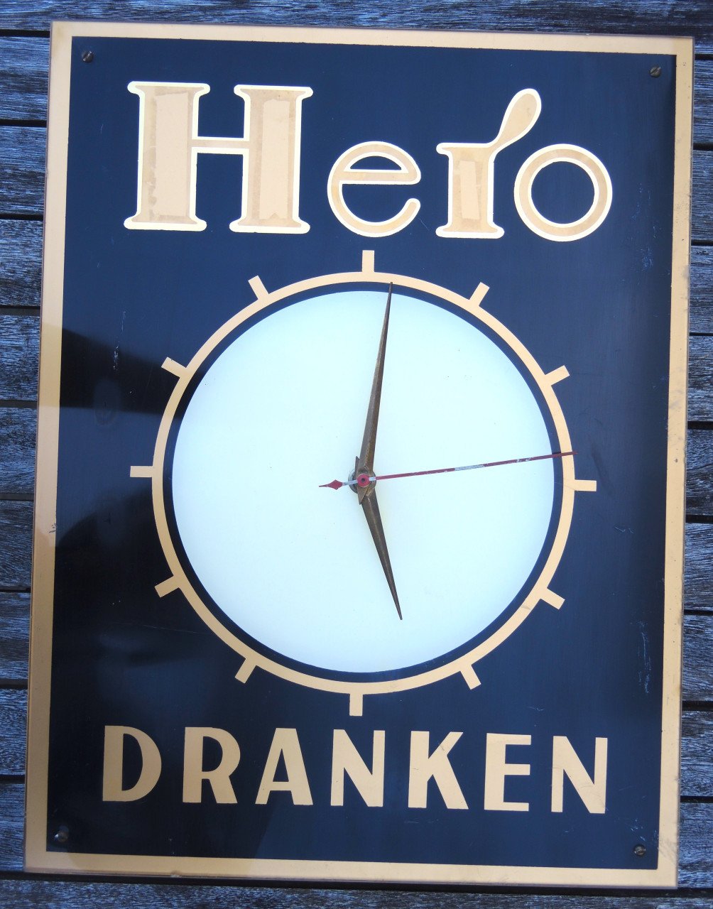 Hero Dranken reclameklok