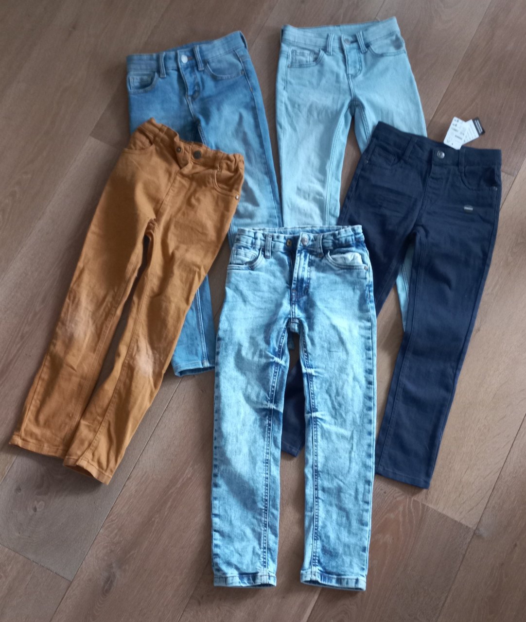 5 broeken jongens maat 122