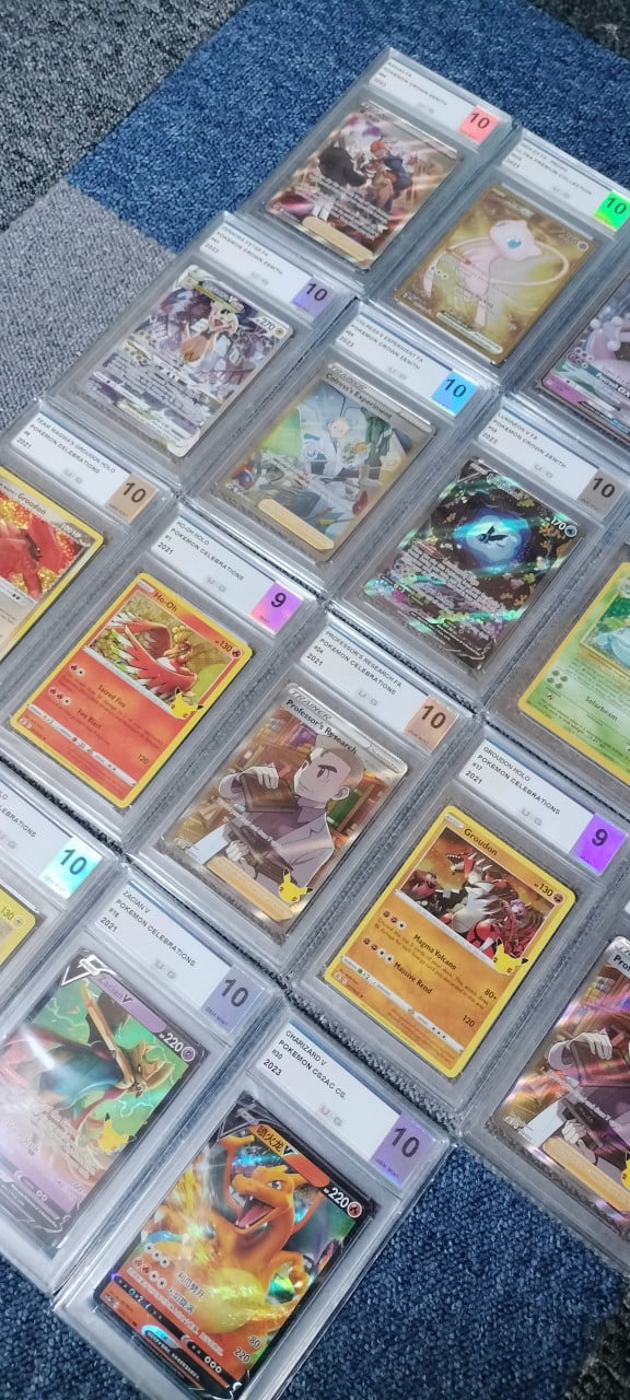 Pokemon slabs graded kaarten