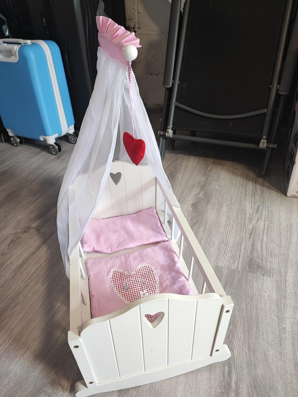 Roba poppenwiegje hout met hemeltje