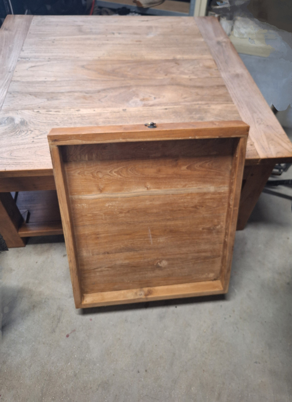 Teakhouten salontafel