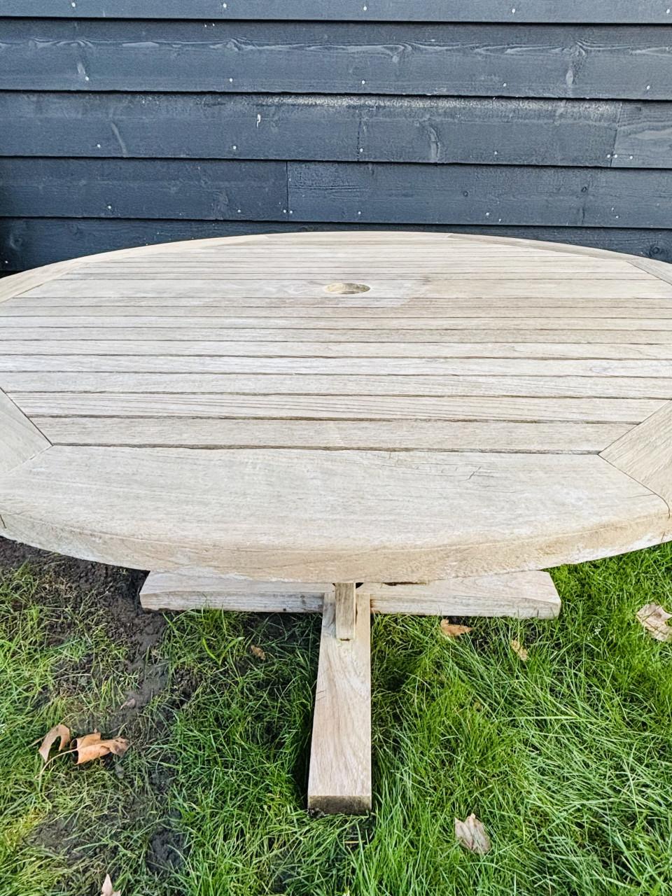 Robuuste ronde tuintafel