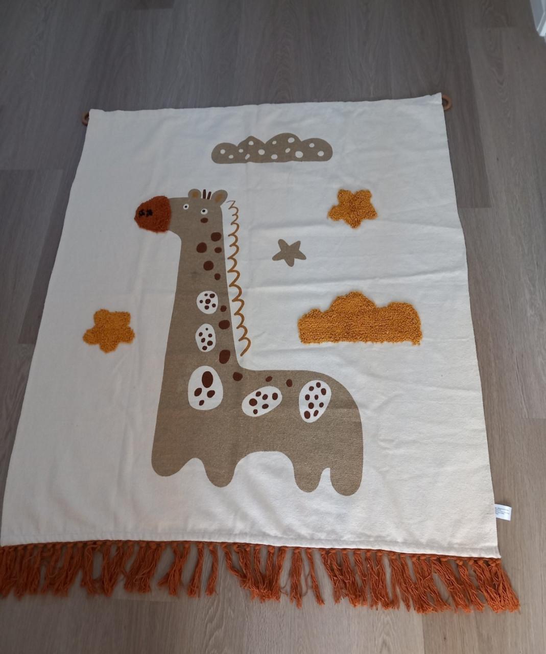 Wandkleed Stof Giraffe