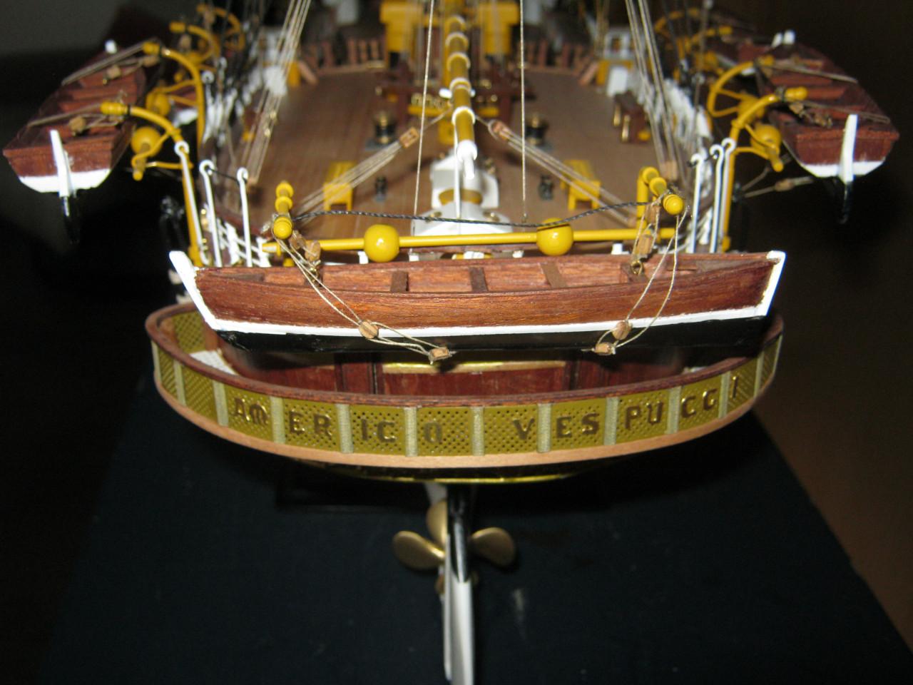 Scheepsmodel. AMERICO VESPUCCI.