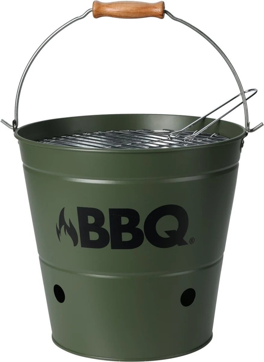 Barbecue Emmer zwart 26cm