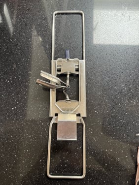 Metalen  vloerwisser met steel HARA