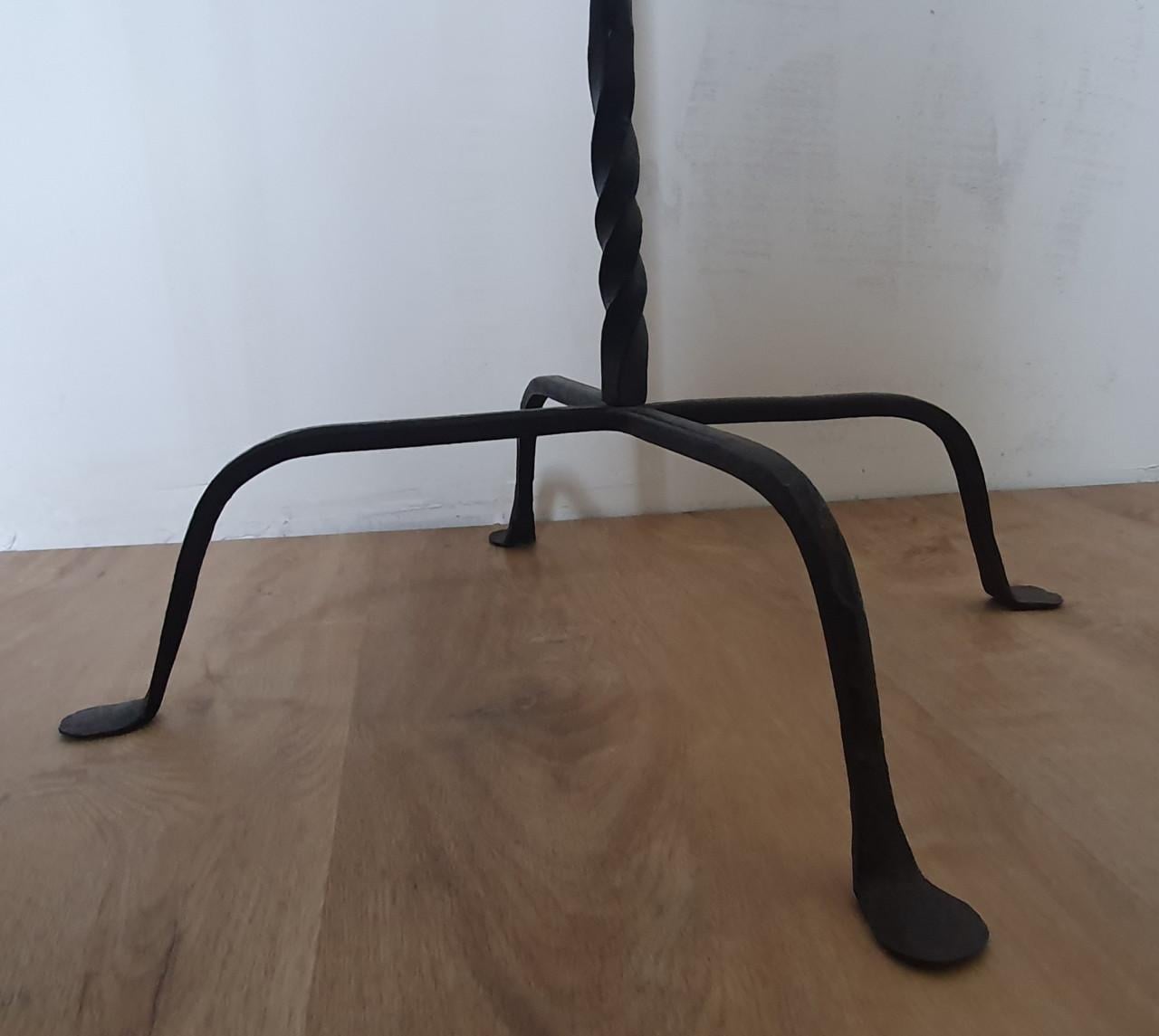 Smeedijzeren vloerkandelaar