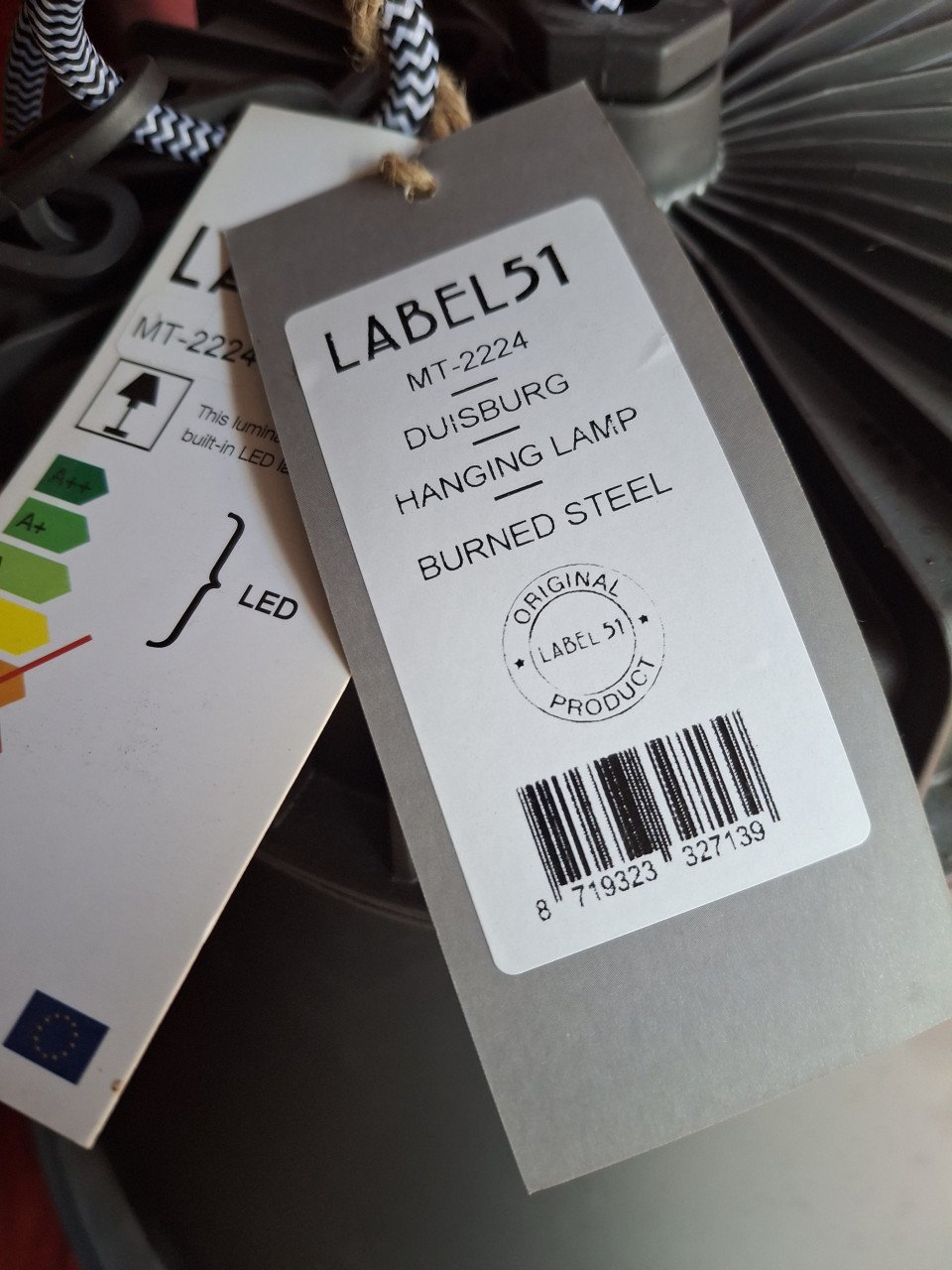 Te koop een indutriele lamp Label 51