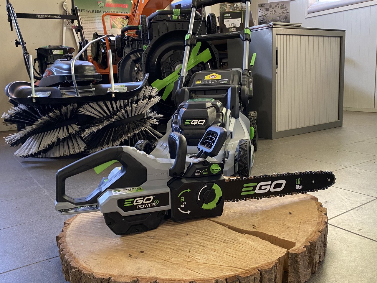 Ego accu kettingzagen Ego tuinmachines
