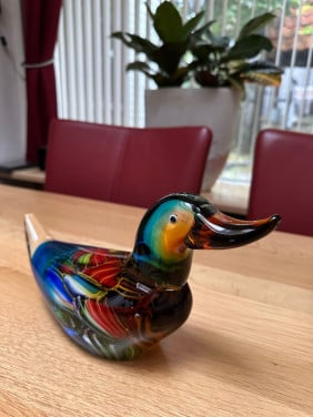 Murano glas - eend - in perfecte staat
