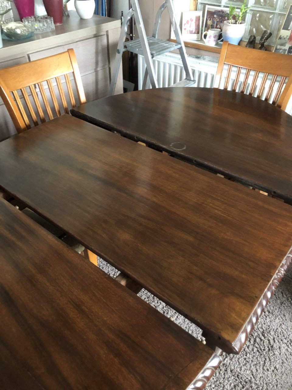 Engelse Chippendale mahonie antieken tafel