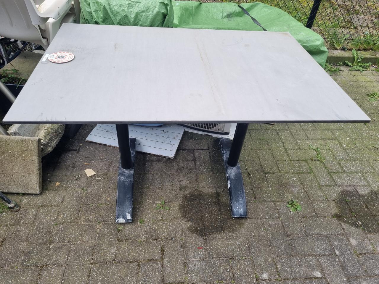 Tuinset zwart 4 x Stoel & 1 x Tafel ( opklapbaar ) Demontabel