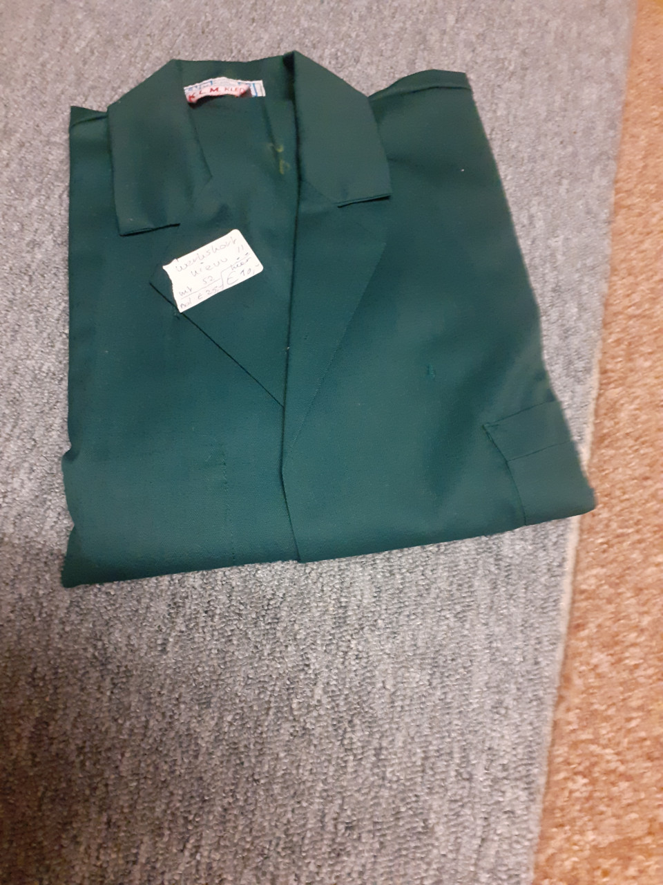 KLM werkshort groen nieuw!!