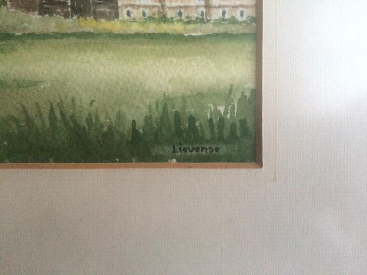 Aquarel silhouet Dreischor