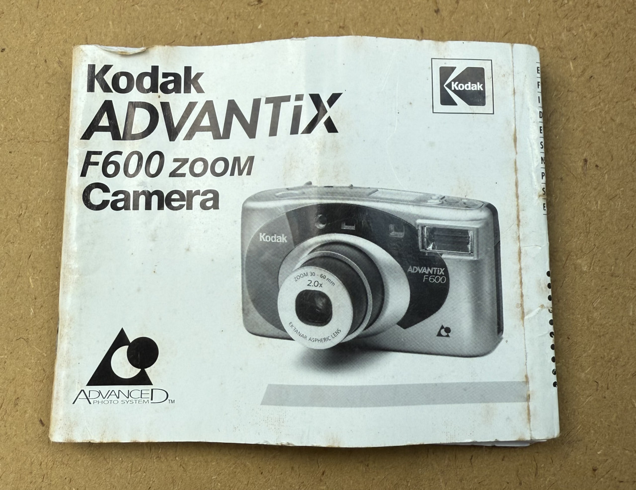 Kodak analoge camera Advantix F600