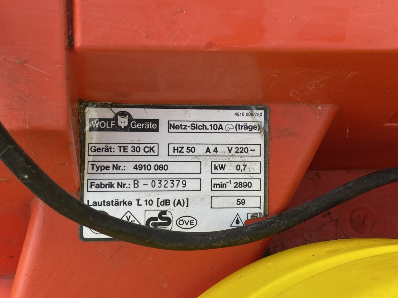 Elektrische Grasmaaier Wolf TE 30 CK