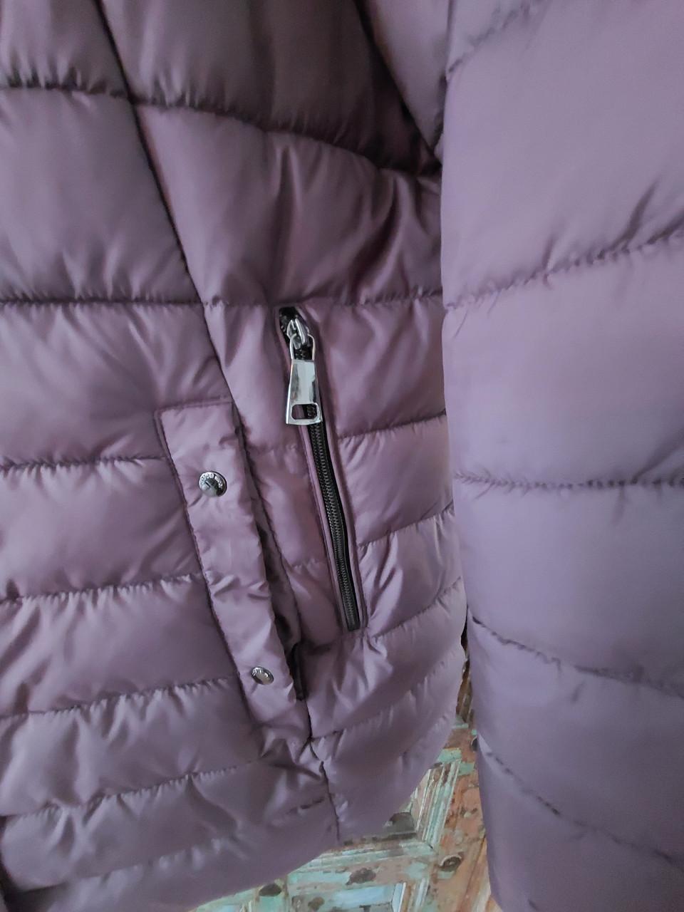 Nieuwe paarse District dames winterjack mt 44