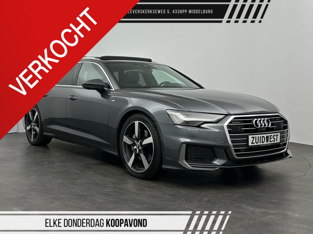 Audi A6 avant 50 tdi quattro s-line luchtvering pano soft