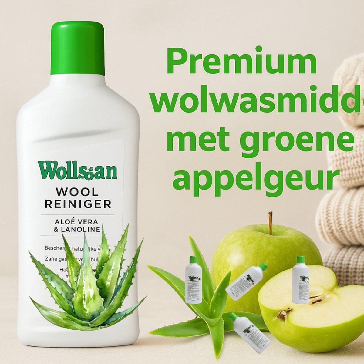 Wollsan - Wol fijnwasmiddel - 3 x 1000ML - met Aloë Vera -