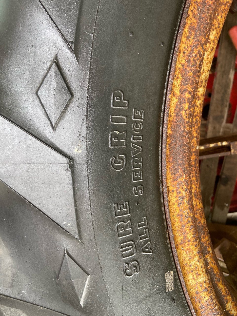 Tractorbanden met velg