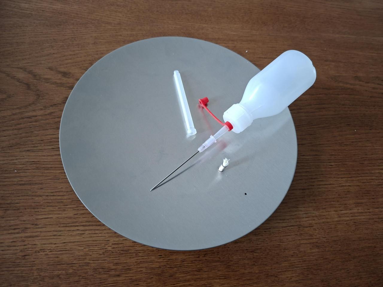 MONO  Concave vuurschaal/olielamp van edelstaal 20 cm binnen of buiten