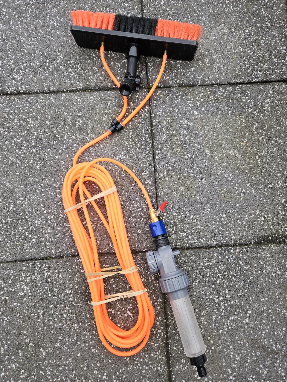 Professionele Telescoopsteel  5 vakken tot 7,2mtr + set
