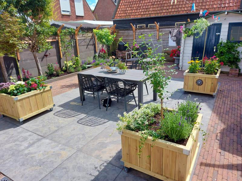 Zeeuwse knop bloembakken projecten ter inspiraties L80 x B83 x H60